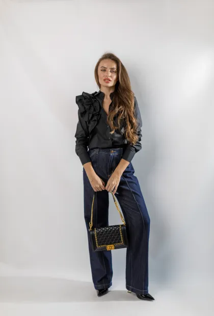 Італійська сорочка з об'ємним рукавом