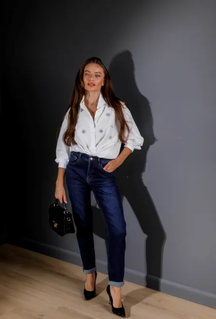 Джинси з підворотами