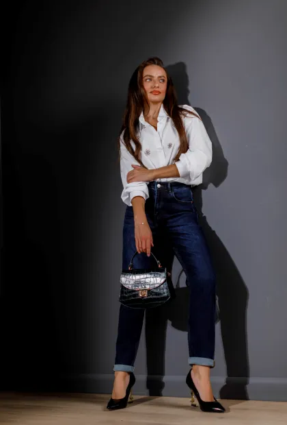 Джинси з підворотами