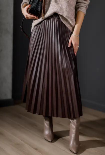 Спідниця з преміальної екошкіри