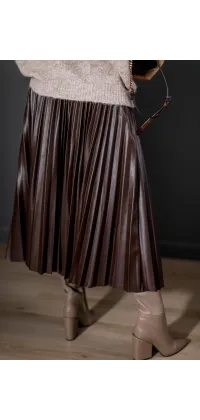 Спідниця з преміальної екошкіри, одяг від Jador