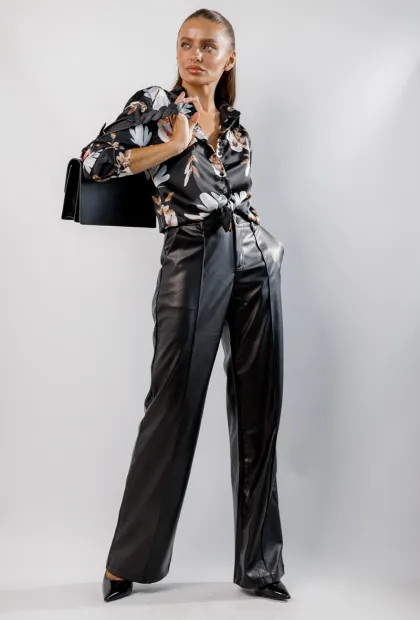 Штани з екошкіри