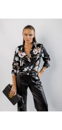 Французькі штани з преміальної екошкіри з високою посадкою, одяг від Jador