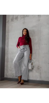 Стильний гольф бургунді, одяг від Jador