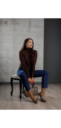 Трикотажний гольф Chokolate, одяг від Jador