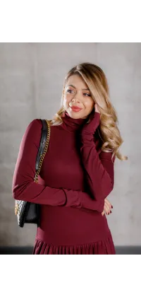 Розкішна сукня бургунді, одяг від Jador