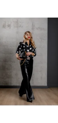 Штани з екошкіри IMPERIAL. Колір: Чорний