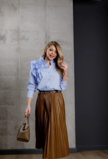 Спідниця плісе caramel