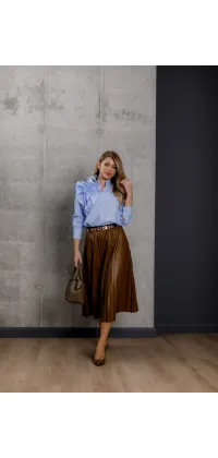 Спідниця плісе caramel. Колір: Карамельний