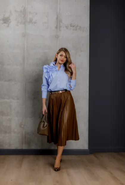 Спідниця плісе caramel