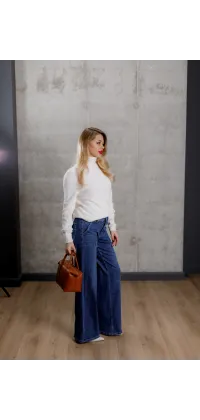 Французькі джинси кльош. Колір: Джинс