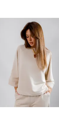 Світшот IMPERILA. Колір: Бежевий