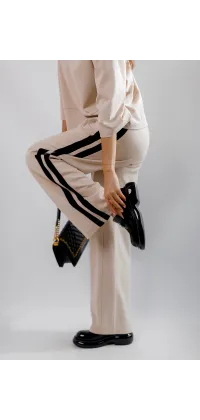 Штани спорт-шик. Колір: Бежевий