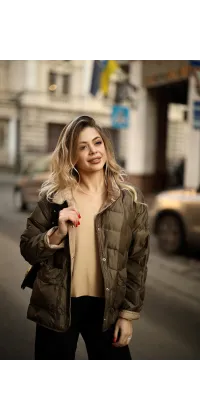 Куртка з натуральним наповненням, одяг від Jador