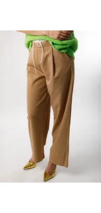 Французькі штани прямого крою. Колір: Карамельний