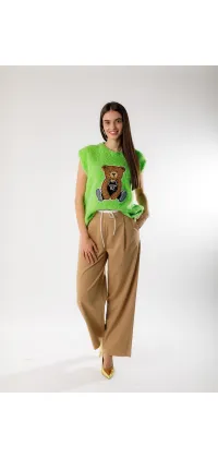 Светр із текстурою та ведмедиком. Відчуйте затишок із грайливим настроєм, одяг від Jador