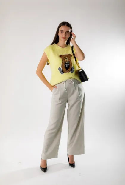 Бавовняні штани прямого крою