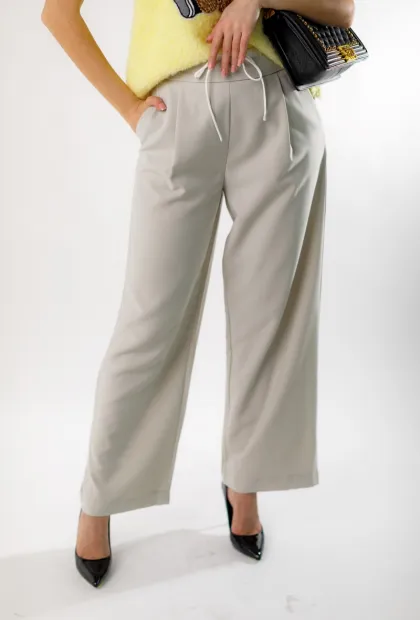 Бавовняні штани прямого крою