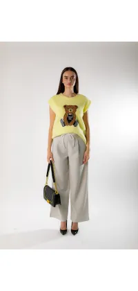 Бавовняні штани прямого крою. Доступні розміри: 1, 2