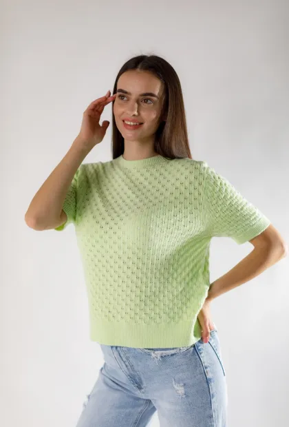 Светр мереживної в'язки