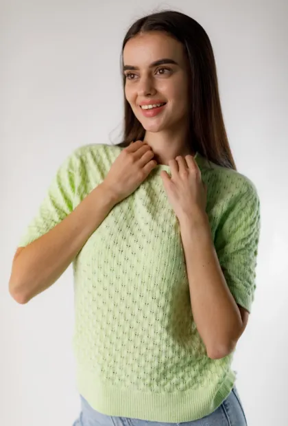 Светр мереживної в'язки