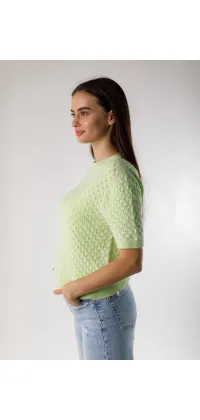 Светр мереживної в'язки, одяг від Jador