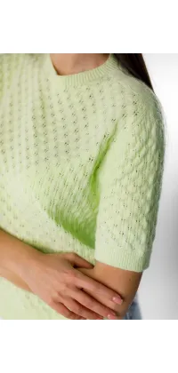 Светр мереживної в'язки. Доступні розміри: Tu