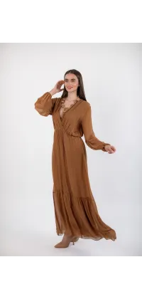 Французька шовкова сукня максі, одяг від Jador