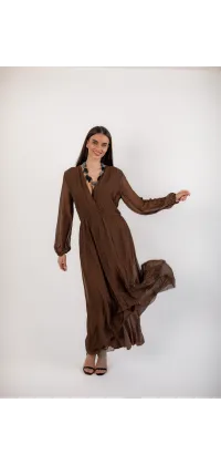 Французька шовкова сукня максі, одяг від Jador