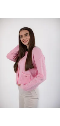 Елегантний французький кардиган. Колір: Рожевий