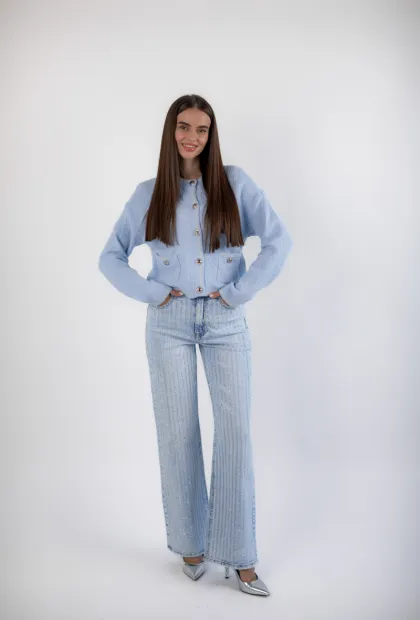 Джинси з кристалами Swarovski