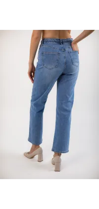 Джинси з елегантним плетінням, одяг від Jador