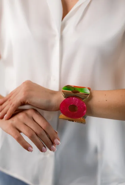 Стильний браслет кільцями