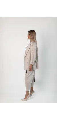 Італійські класичні штани. Колір: Бежевий