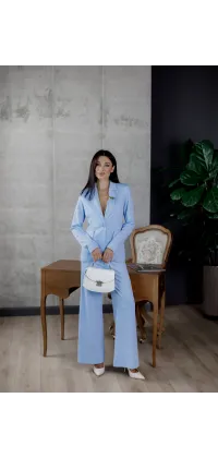 Розкішний італійський жакет. Колір: Блакитний