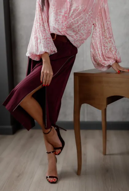 Спідниця плісе міді