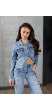 Куртка з французького деніму. Доступні розміри: S, L