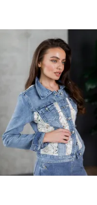 Куртка з ажурними вставками, одяг від Jador