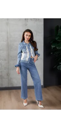 Куртка з ажурними вставками, від Onado