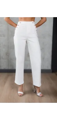 Класичні білі джинси. Колір: Білий