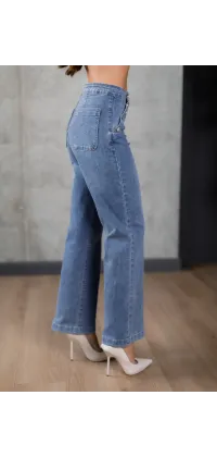 Французбкі прямі джинси. Доступні розміри: L