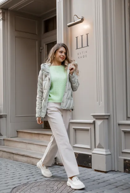 Куртка з натуральним пухом