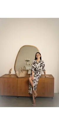 Сукня з анімалістичним принтом, одяг від Jador