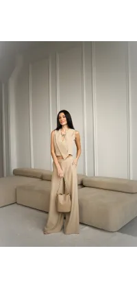 Однобортний жилет IMPERIAL. Колір: Бежевий