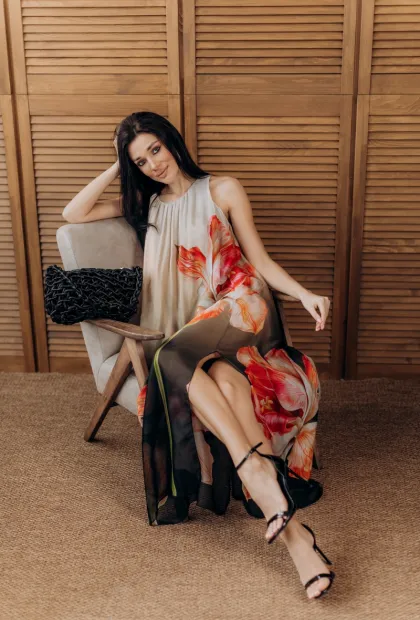 Сукня з квітковим принтом