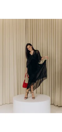 Шовкова сукня з поясом. Доступні розміри: 