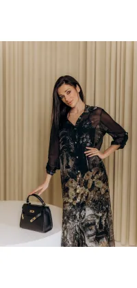 Сукня з італійського шовку. Колір: Чорний