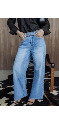 Джинси Toxik з поясом. Колір: Синій