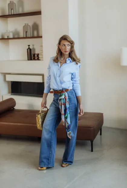 Французькі джинси кльош