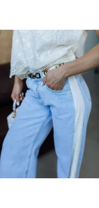 Джинси з мереживом. Доступні розміри: M